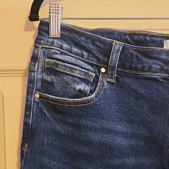 Risen Dark Blue Flare Jeans - Picture 3 of 7